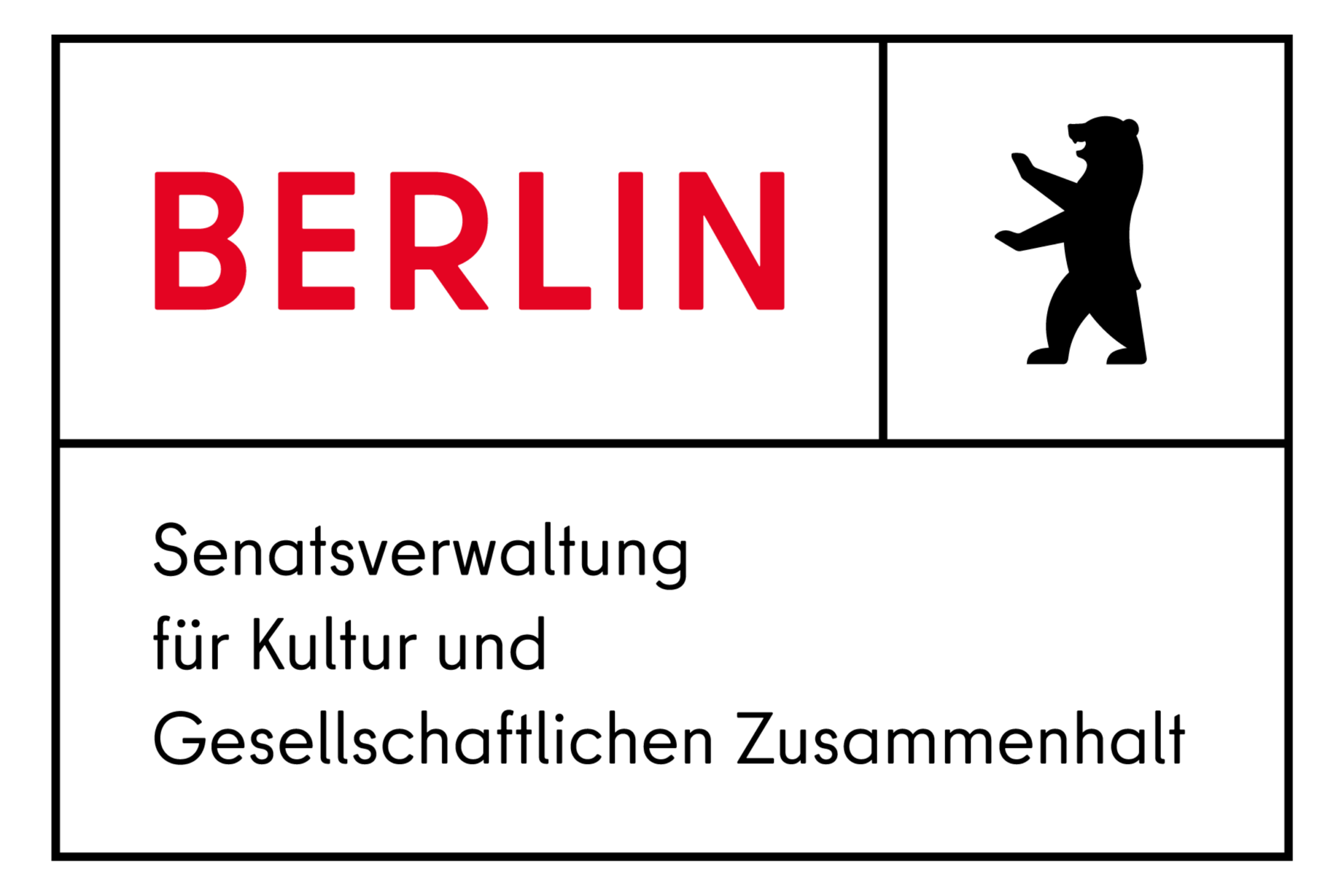 Logo Senatsverwaltung für Kultur und Gesellschaftlichen Zusammenhalt